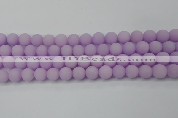 CCN2461 15.5 inches 10mm round matte candy jade beads wholesale