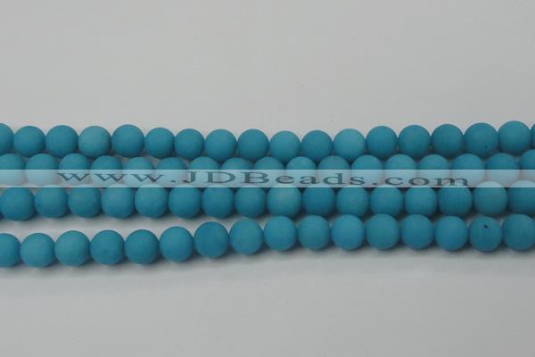 CCN2511 15.5 inches 14mm round matte candy jade beads wholesale
