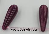 CCN2732 Top-drilled 10*30mm teardrop candy jade beads wholesale