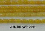 CCN4511 15.5 inches 3*5mm rice candy jade beads wholesale