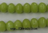 CCN912 15.5 inches 9*12mm faceted rondelle candy jade beads