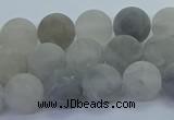 CCQ562 15.5 inches 8mm round matte cloudy quartz beads wholesale