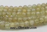 CCR80 15.5 inches 5mm round citrine gemstone beads wholesale