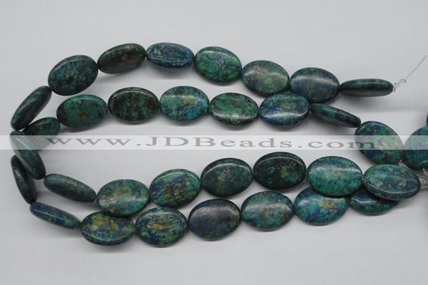 CCS168 15.5 inches 20*25mm oval dyed chrysocolla gemstone beads