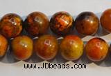 CCS554 15.5 inches 12mm round dyed chrysocolla gemstone beads