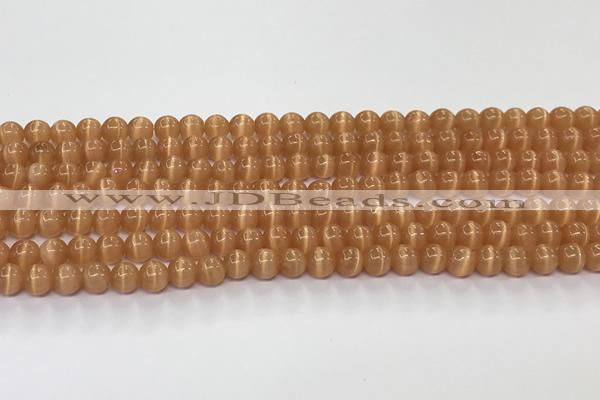 CCT1424 15 inches 4mm, 6mm round cats eye beads