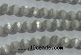 CCT302 15 inches 4mm faceted round cats eye beads wholesale