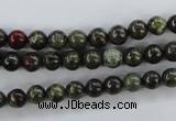 CDB251 15.5 inches 8mm round natural dragon blood jasper beads