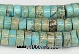 CDE1407 15.5 inches 3*6mm heishi sea sediment jasper beads wholesale