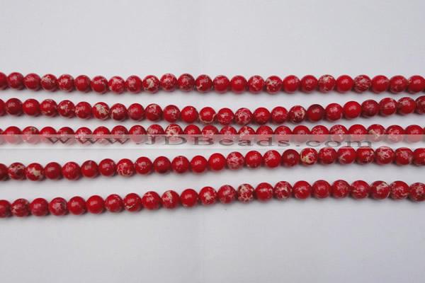 CDE2022 15.5 inches 4mm round dyed sea sediment jasper beads