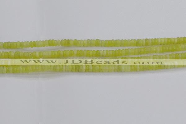 CEJ210 15.5 inches 2*4mm rondelle lemon jade beads wholesale