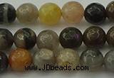 CFJ211 15.5 inches 6mm faceted round fancy jasper beads wholesale