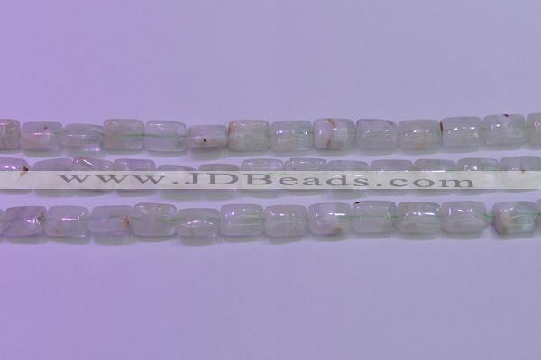 CFL1223 15.5 inches 8*12mm rectangle green fluorite gemstone beads