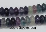 CFL157 15.5 inches 6*10mm rondelle natural fluorite gemstone beads