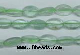 CFL641 15.5 inches 8*12mm oval green fluorite beads wholesale