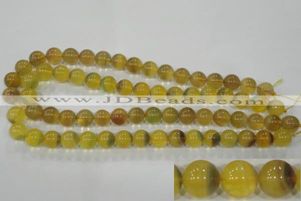 CFL804 15.5 inches 12mm round yellow fluorite gemstone beads
