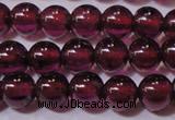 CGA356 15 inches 3mm round natural red garnet beads wholesale