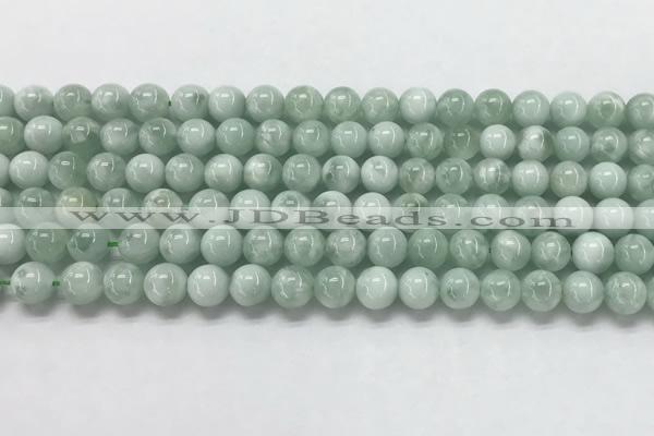 CGA900 15.5 inches 4mm round green angel skin gemstone beads