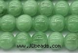 CGA930 15 inches 6mm round green angel skin beads