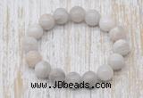 CGB5347 10mm, 12mm round white crazy lace agate beads stretchy bracelets