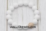 CGB5683 10mm, 12mm candy jade beads with zircon ball charm bracelets