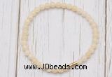 CGB7246 4mm tiny honey jade beaded meditation yoga bracelets