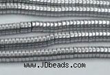 CHE650 15.5 inches 1*3mm tyre plated hematite beads wholesale