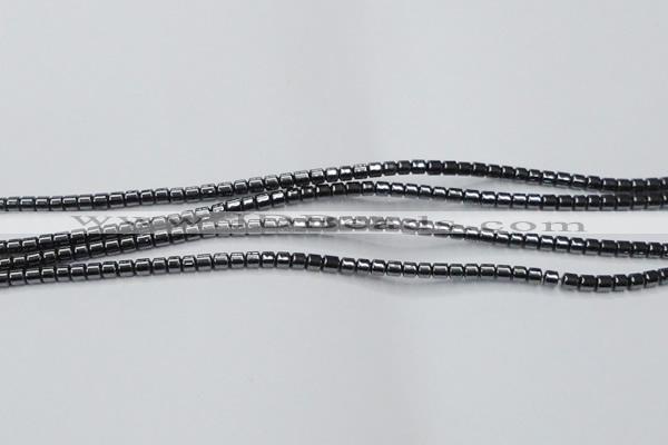 CHE772 15.5 inches 2*2mm drum hematite beads wholesale