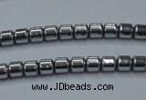 CHE774 15.5 inches 2*2mm drum plated hematite beads wholesale