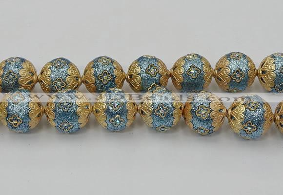 CIB551 22mm round fashion Indonesia jewelry beads wholesale