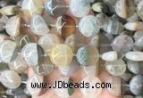 CIBS58 15 inches 18mm coin Agate gemstone beads wholesale