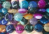CIBS65 15 inches 20mm coin Agate gemstone beads wholesale
