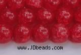 CKQ319 15.5 inches 14mm round dyed crackle quartz beads wholesale