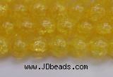 CKQ324 15.5 inches 10mm round dyed crackle quartz beads wholesale
