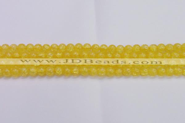 CKQ324 15.5 inches 10mm round dyed crackle quartz beads wholesale