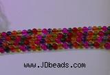 CKQ391 15.5 inches 6mm round dyed crackle quartz beads