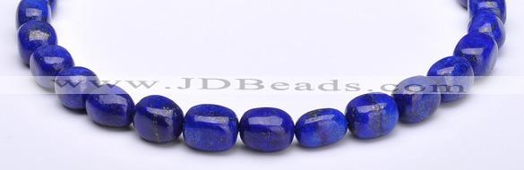 CLA42 10*10*15mm egg-shaped deep blue dyed lapis lazuli beads