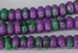 CLA499 15.5 inches 5*10mm rondelle synthetic lapis lazuli beads