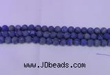 CLA62 15.5 inches 8mm round matte lapis lazuli beads