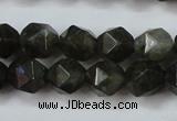 CLB452 15 inches 8mm faceted nuggets labradorite gemstone beads