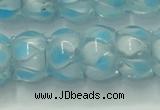 CLG780 14 inches 8*12mm rondelle lampwork glass beads wholesale
