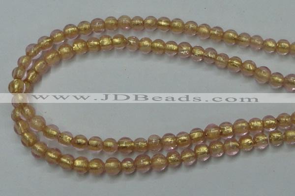 CLG830 12 inches 6mm round lampwork glass beads wholesale