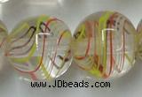 CLG856 15.5 inches 18mm round lampwork glass beads wholesale