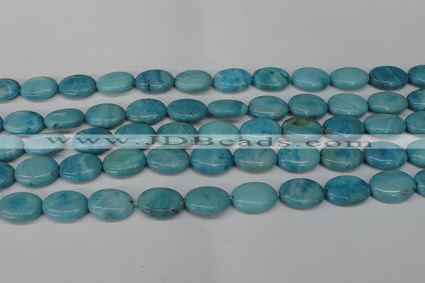 CLR373 15.5 inches 12*16mm oval dyed larimar gemstone beads