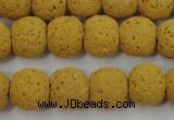 CLV370 15.5 inches 12mm ball dyed lava beads wholesale