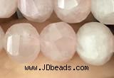 CME204 15.5 inches 7*9mm - 8*10mm pumpkin Madagascar rose quartz beads