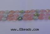 CMG238 15.5 inches 10*14mm oval morganite beads wholesale