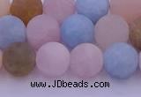 CMG303 15.5 inches 10mm round matte morganite beads wholesale