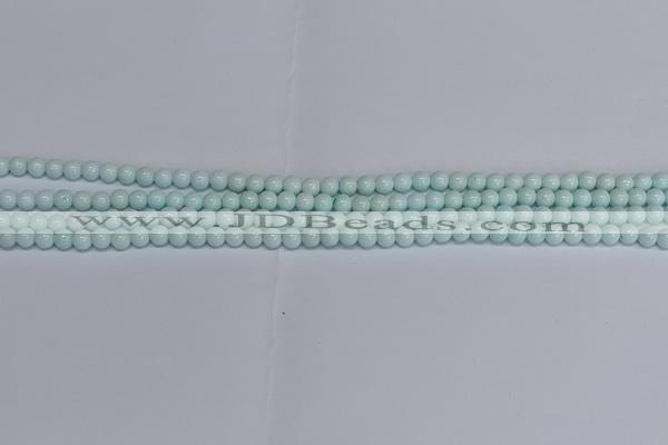 CMJ211 15.5 inches 4mm round Mashan jade beads wholesale