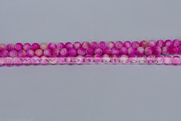 CMJ640 15.5 inches 8mm round rainbow jade beads wholesale